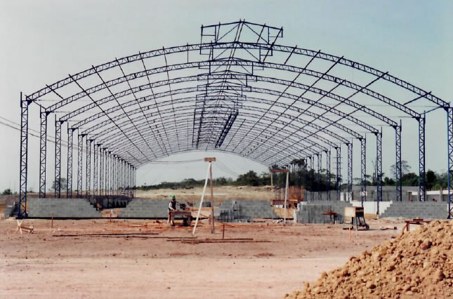 Ano 1996 - Vista frontal do galpão