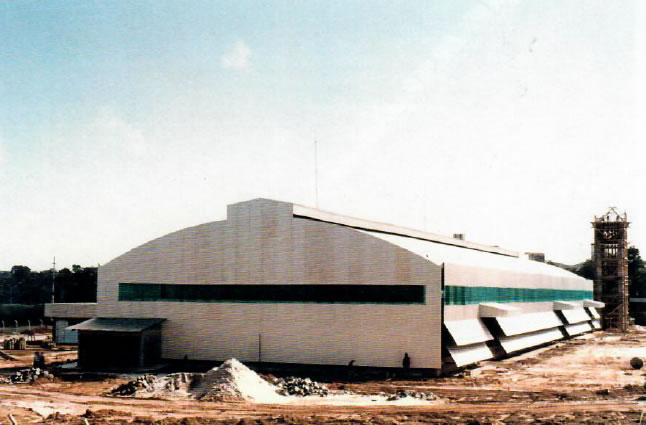 1997 - Vista dos fundos do galpão