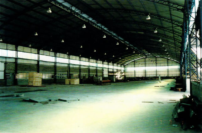 1997 - Vista interna do galpão
