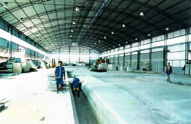 1997 - Vista interna do galpão