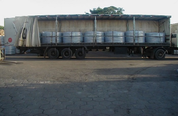 Foto das primeiras produções de Cabos de Alumínio